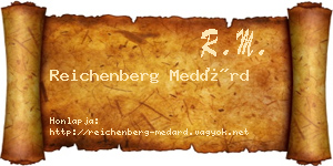 Reichenberg Medárd névjegykártya
